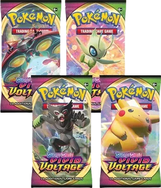 Vivid Voltage Booster Pack Art Bundle (Set of 4)