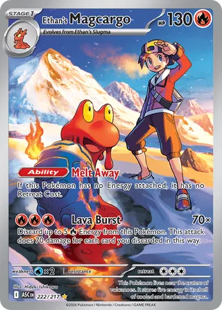 Ethan's Magcargo — Illustration Rare variant