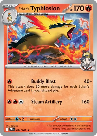 Ethan's Typhlosion — Rare variant