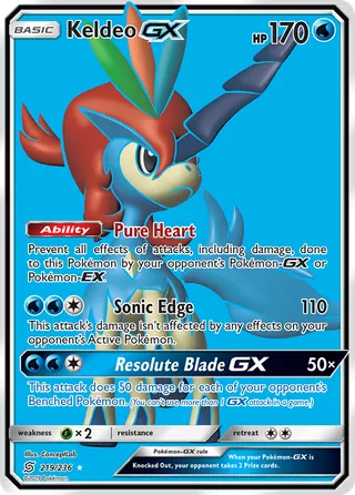 Keldeo-GX — Rare Ultra variant