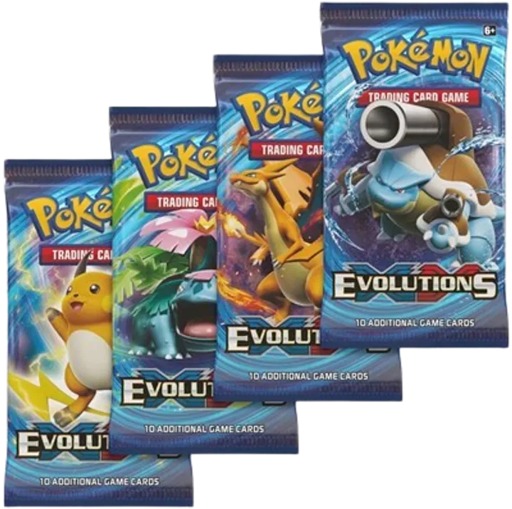 Evolutions Booster Pack Art Bundle (Set of 4)