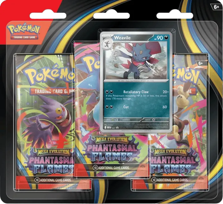 Phantasmal Flames 3-Pack Blister - Weavile