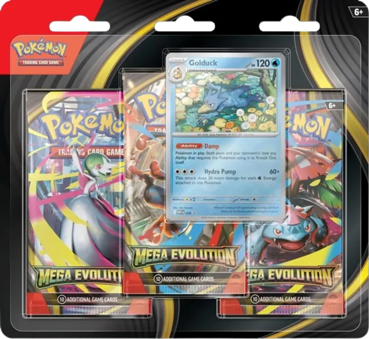 Mega Evolution 3-Pack Blister - Golduck