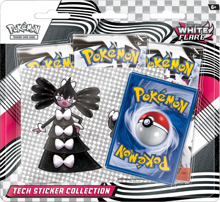 White Flare Tech Sticker Collection