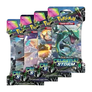 Celestial Storm Sleeved Booster Pack Art Bundle (Set of 4)