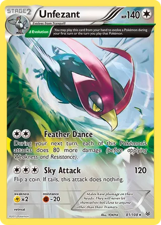 Unfezant — Rare variant