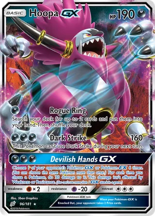 Hoopa-GX — Rare Holo GX variant