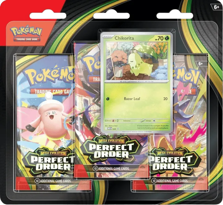 Perfect Order 3 Pack Blister (Chikorita)