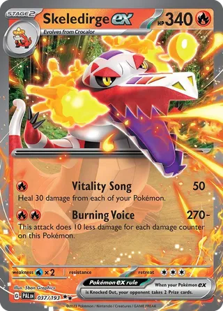 Skeledirge ex — Double Rare variant