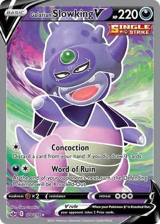 Galarian Slowking V — Rare Ultra variant