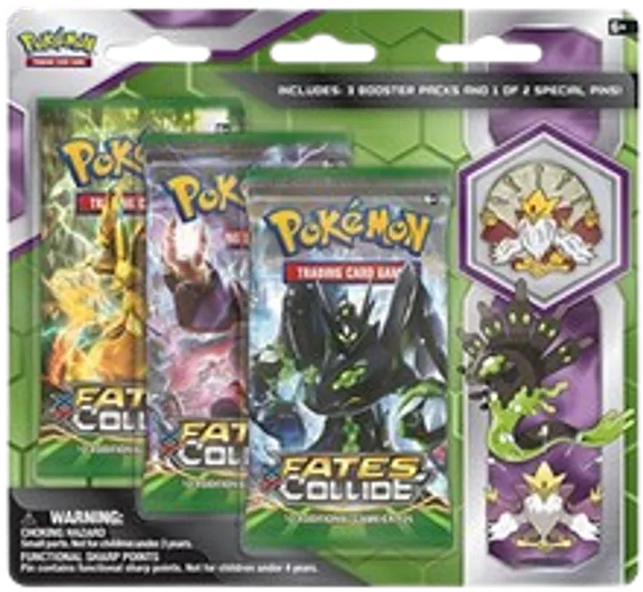Fates Collide 3-Pack Pin Blisters - Mega Alakazam