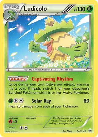 Ludicolo — Rare Holo variant