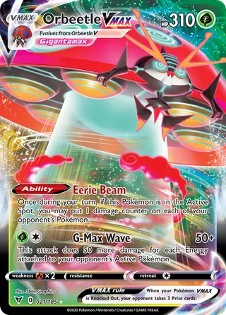 Orbeetle VMAX — Rare Holo VMAX variant