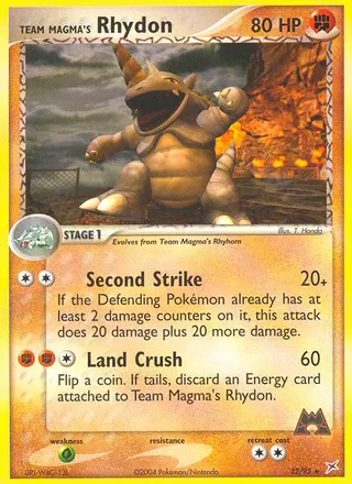 Team Magma's Rhydon — Rare variant