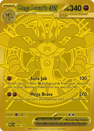 Mega Lucario ex — Mega Hyper Rare variant