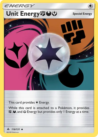 Unit Energy FightingDarknessFairy — Uncommon variant