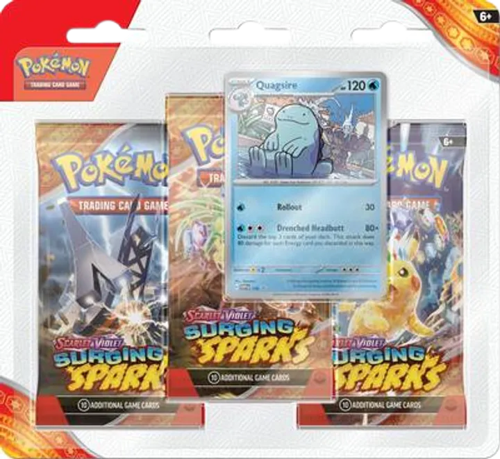 Surging Sparks 3-Pack Blisters - Quagsire