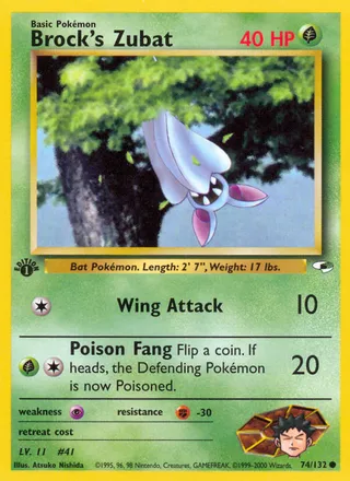 Brock's Zubat — Common variant