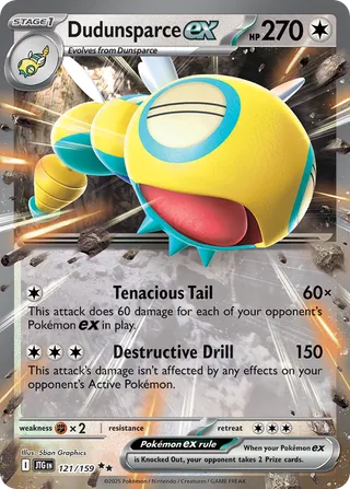 Dudunsparce ex — Double Rare variant