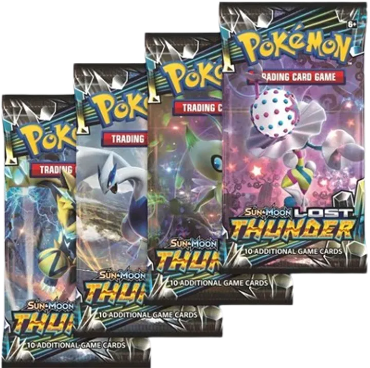 Lost Thunder Booster Pack Art Bundle (Set of 4)