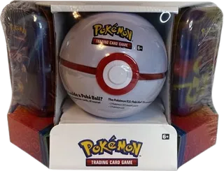 Pokémon - Poké Ball Tin + 2 Kanto Power Mini Tins - Premier Ball