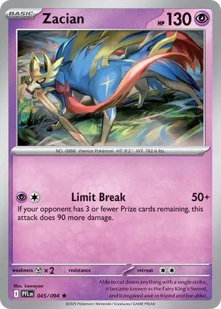 Zacian — Rare variant