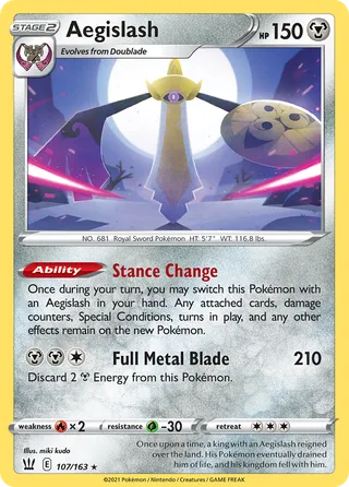 Aegislash — Rare Holo variant