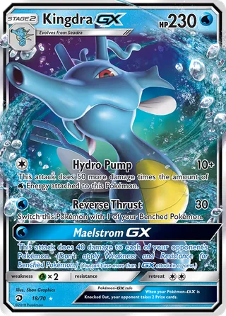 Kingdra-GX — Rare Holo GX variant