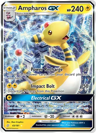 Ampharos-GX — Rare Holo GX variant