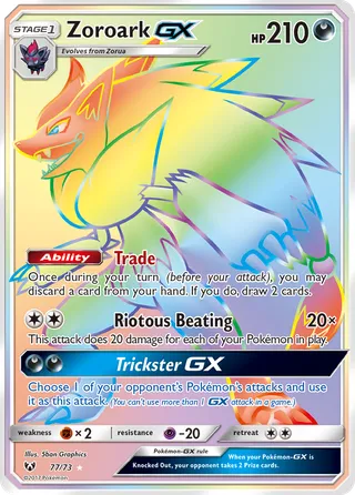 Zoroark-GX — Rare Rainbow variant