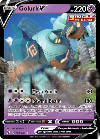 Golurk V — Rare Holo V variant