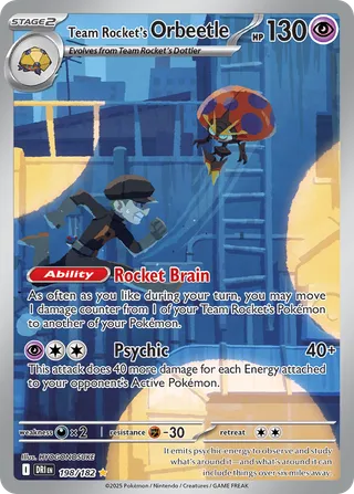 Team Rocket's Orbeetle — Illustration Rare variant