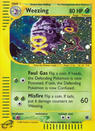 Weezing — Rare Holo variant