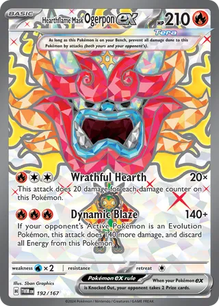 Hearthflame Mask Ogerpon ex — Ultra Rare variant