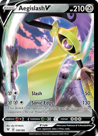 Aegislash V — Rare Holo V variant