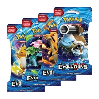 Evolutions Sleeved Booster Pack Art Bundle (Set of 4)
