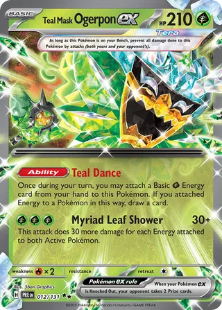 Teal Mask Ogerpon ex — Double Rare variant
