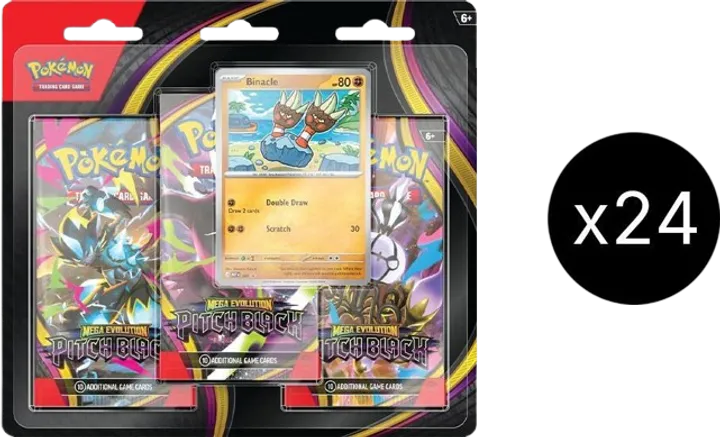 Pitch Black 3-Pack Blister Case
