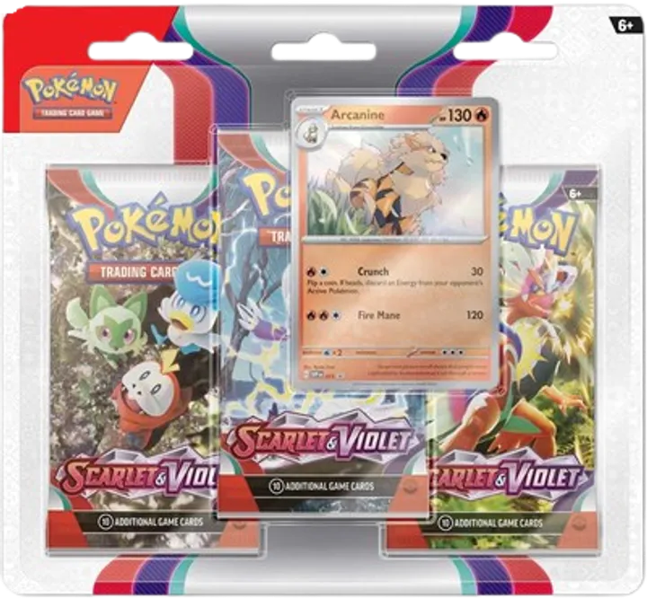 Scarlet & Violet 3-Pack Blister - Arcanine