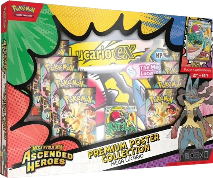 Ascended Heroes Premium Poster Collection - Mega Lucario