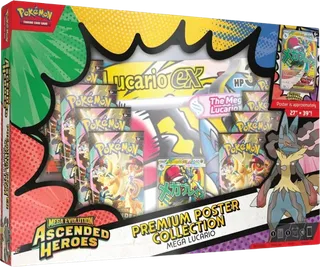 Ascended Heroes Premium Poster Collection - Mega Lucario