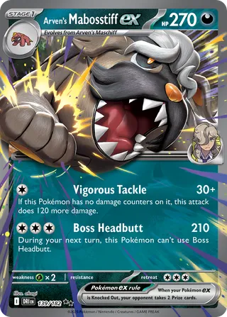 Arven's Mabosstiff ex — Double Rare variant