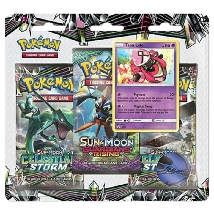 Celestial Storm 3-Pack Booster Blister - Tapu Lele