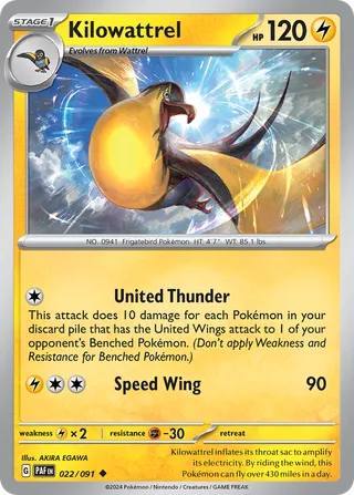 Kilowattrel — Uncommon variant