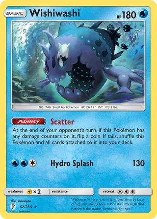 Wishiwashi — Rare Holo variant