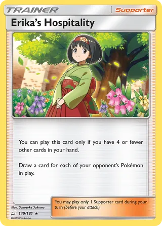 Erika's Hospitality — Rare Holo variant