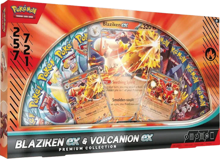 Blaziken ex & Volcanion ex Premium Collection
