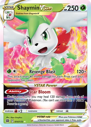 Shaymin VSTAR — Rare Holo VSTAR variant