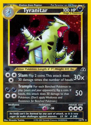 Tyranitar — Rare Holo variant
