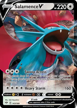Salamence V — Rare Holo V variant